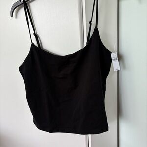 Cropped Black Camisole